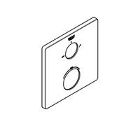 GROHE Rosetta 49079 Quadrata Per THM-Fertigmontagesets Cromo