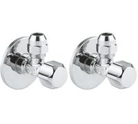 Grohe Rubinetto a Squadra da 1/2″, Cromo 22023000 (Confezione da 2)