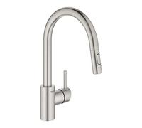 Grohe Rubinetto Miscelatore Monocomando per Lavello, Grigio (Satinato), Alta Pressione 31483DC2