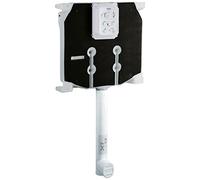 Grohe SCACAS0110CA Cassetta di Sciacquo per WC, Bianco/Nero, Spessore 80 mm