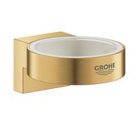Grohe Selection 41027GN0 supporto a parete per bicchiere portaspazzolino o dispenser sapone, finitura oro spazzolato