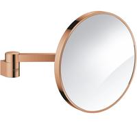 Grohe Selection specchietto per trucco 20x20 cm rotonda oro 41077DA0