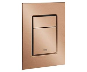 GROHE Skate Cosmopolitan S, piastra di copertura per WC per sciacquone a 2