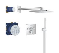Grohe SmartControl sistema doccia, miscelatore monocomando, 34712000, SmartControl; Rainshower SmartActive Cube cromo [Rubinetteria Bagno > Sistemi Doccia da Incasso]