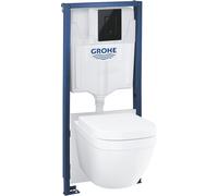Grohe Solido set vaso wc con copriwater e modulo di installazione con scarico a vortice 39941000