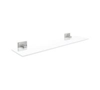 GROHE QUICKFIX Start Cube, Mensola Portaoggetti in vetro, Installazione a vite o con colla, 530mm, Super Steel, 41109DC0