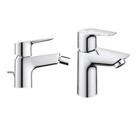 Grohe Start Edge Miscelatore Monocomando per Bidet, Cromo, Scarico a saltarello