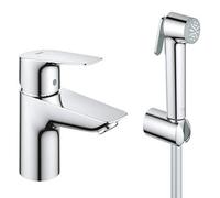 Grohe Start Edge Miscelatore Monocomando per Lavabo Taglia S, Cromo, Manopola do