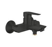 GROHE Start Edge - Miscelatore Vasca/Doccia a Vista con Deviatore Automatico (Montaggio a Parete, Cartuccia Ceramica 35 mm, Valvola di Non Ritorno Integrata), Nero Opaco, 24118431