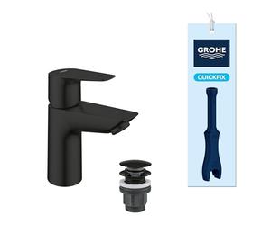 GROHE Start Edge QuickFix - Miscelatore Lavabo Smooth Body con Set Scarico Push-Open (Taglia S