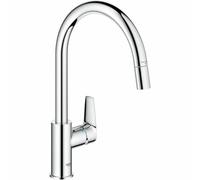 Grohe Start Edge rubinetto da cucina, estraibile, orientabile, 30550000, Start Edge cromo [Rubinetti da Cucina]