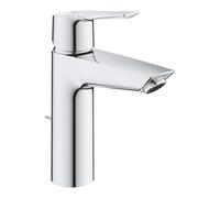 Grohe Start Mitigeur monocommandé pour lavabo M-Size, portée 121mm, avec vidage à tirette, chrome, 23455002, 23455002