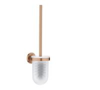 GROHE Start Set Spazzola WC (Metallo e Vetro, Montaggio a Parete con Fissaggio Nascosto, Viti e Tasselli Inclusi), Dimensione 398 mm, Oro Rosa Spazzolato, 41175DL0