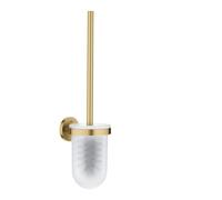 GROHE Start Set Spazzola WC (Metallo e Vetro, Montaggio a Parete con Fissaggio Nascosto, Viti e Tasselli Inclusi), Dimensione 398 mm, Oro Spazzolato, 41175GN0