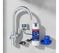 GROHE Starter Kit GROHE Blue Pure BauCurve 30582 bocca a C filtro US cromo, 3058