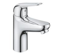 GROHE Swift 24324001 - Rubinetto per lavabo, altezza 16 cm, con strumento di montaggio, rubinetto ad alta pressione, asta di trazione), cromato