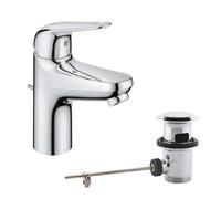 GROHE Swift Miscelatore monocomando per lavabo, Taglia S, cromo, 24322001