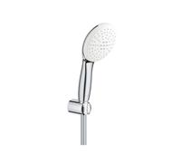 Grohe Tempesta 110 Set Manopola Doccia a 2 Getti StarLight Cromo + Supporto a Parete Manopola + Flessibile Relexaflex - 27799003