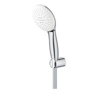 Grohe Tempesta 110 Set Manopola Doccia a 2 Getti StarLight Cromo + Supporto a Parete Manopola + Flessibile Relexaflex - 27799003