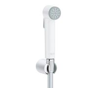 GROHE Tempesta Trigger Spray Set Doccia Completo (1 getto a pistola, grilletto per controllo preciso, SpeedClean anticalcare, flessibile antitorcitura), Cromo/Bianco, 27812IL1