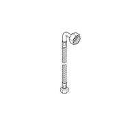 Grohe tubo flessibile per alta pressione, flessibile M15x1 x 3/4” 1500mm, 45417000, Universal cromo [Rubinetteria Bagno > Ricambi Rubinetteria Bagno]