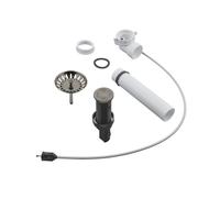 Grohe Universal set di scarico con eccentrico a pressione, 40986AL0, Universal hard graphite spazzolato [Lavelli da Cucina > Accessori per Lavelli da Cucina]