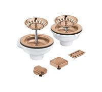 Grohe Universal set di scarico con eccentrico a pressione, 40998DL0, Universal warm sunset spazzolato [Lavelli da Cucina > Accessori per Lavelli da Cucina]