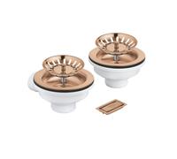 Grohe Universal set scarico con comando manuale, 40997DL0, Universal warm sunset spazzolato [Lavelli da Cucina > Accessori per Lavelli da Cucina]