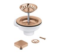 Grohe Universal set scarico con eccentrico per una vasca, 40400DL0, Universal warm sunset spazzolato [Lavelli da Cucina > Accessori per Lavelli da Cucina]
