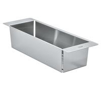 GROHE Vaschetta Cucina Forata Multifunzionale, 450 x 150 x 100 mm, In acciaio inossidabile, Lavabile in lavastoviglie, Anticorrosione, Acciaio Inox, 40852SD0