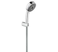 Grohe Vitalio Comfort 100 Set Doccia Completo a 3 Getti, Supporto doccia a parete non regolabile, Installazione veloce, Grigio (Cromo), 26176000