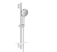 GROHE Vitalio Joy+ 120 Set Doccia: (doccetta ⌀ 120 mm 3 getti, risparmio idrico 6,3 l/min, protezione antiscottatura, tubo flessibile 1,75 m, asta 60 cm con piatto doccia), cromato, 1348660000