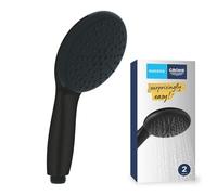 GROHE Vitalio Start 110 QuickFix 269492434 - Doccetta a mano per bassa pressione (soffione rotondo da 11 cm, 2 getti: pioggia e getto, sistema anticalcare, anello in silicone, sistema di montaggio