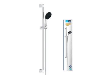 GROHE Vitalio Start 110 Set Saliscendi Doccia (2 getti Rain e Jet, asta 600 mm, flessibile, SpeedClean anticalcare), Cromo, 26955001