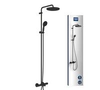 Grohe Vitalio Start System set doccia a parete con termostato con soffione nero 269882431