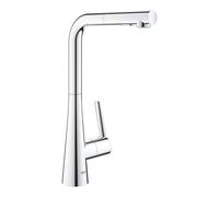 Grohe Zedra miscelatore monocomando per lavello con doccetta estraibile a 2 getti, finitura cromo - 32553002
