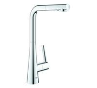 Grohe Zedra miscelatore monocomando per lavello con doccetta estraibile a 2 getti, finitura cromo - 32553002