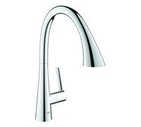 Grohe Zedra miscelatore monocomando per lavello con doccetta estraibile a 3 getti, finitura cromo - 32294002