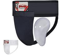 Groin Guard Mix Martial Arts With Plastic Cup X-Small Size ( 24-27 ) waist size by Farabi Sports