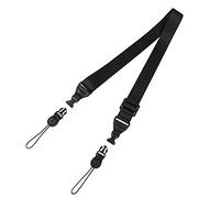 GROLEOA [2 Pack] Replacement Shoulder Strap Universal Adjustable Shoulder Strap for Laptop iPad Tablet Phone Case Messenger Camera Luggage Duffel Bag, Nylon Neck Strap 32"-61", Black