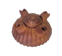 Grolla dell'amicizia Valdostana a 4 becchi in legno di mogano diam 12cm circa