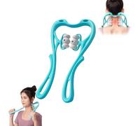 Grolomo Rullo massaggiante per il collo, massaggiatore per collo, massaggiatore per collo Tivano, massaggiatore manuale per collo, rullo per massaggio profondo a 360° per alleviare il dolore (blu