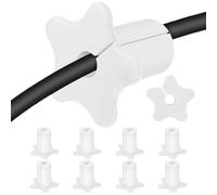 Grommetto A Parete-Passa Cavo In Silicone Da 10 Pacchetti Attraverso La Contanti A Parete, A Filo A Forma Di Stella Flessibile | Organizzatore Via Cavo Pulito Per Home Theater, Centro