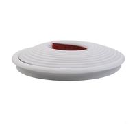 Grondaia in PVC da 5 m con profilo a forma di J e guida antigoccia da 30,5 cm di altezza, adatta per tetti e camper per migliorare i sistemi di gestione dell'acqua
