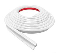 Grondaia in PVC da 5 m per tetto camper, con barra antigoccia a forma di J progettata per dirigere l'acqua e prevenire perdite, include un supporto resistente
