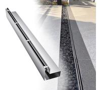 Grondaia Lineare in Acciaio Inox, Sitema di Canaletta di Drenaggio Lungo 100cm for Spazi Commerciali, Piazze, Comunità, Parcheggi, Terrazze, Garage