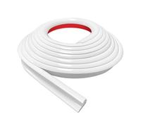 Grondaia per Camper a Forma di J 1pc Sealing Strip RV Rain Gutter 1/2”H meters Soft Rubber Water Guide Groove Accesso(White)