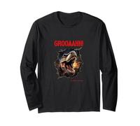 GROOAAH! Dangerous Like a Dino Pericolo Dinosauro T. Rex Maglia a Manica