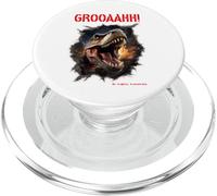 GROOAAH! Dangerous like a Dino Pericolo Dinosauro T. Rex PopSockets PopGrip per MagSafe