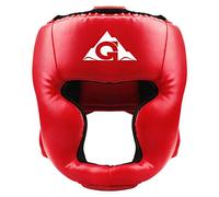 GROOFOO Casco da boxe in pelle sintetica per bambini e adulti, casco da boxe per allenamento, kickboxing, MMA, Muay Thai, Sparring, arti marziali, karate, taekwondo, S